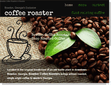 Tablet Screenshot of bowdoncoffeeroasters.com